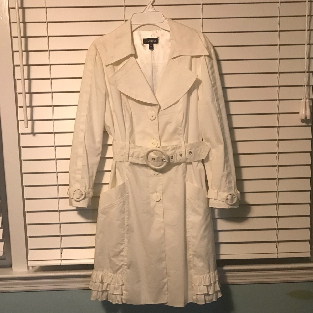 BeBe White Trench Coat